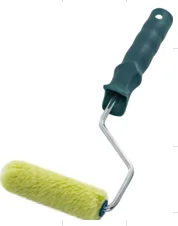 Мини-валик малярный с рукояткой фасадный Синтэкс ось 6мм D15мм, 100мм 06-1-526