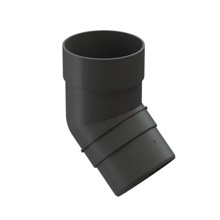 Колено 45° графит PVSА-1086 Döcke PREMIUM