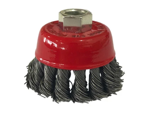 Щетка чашечная витая сталь посадочная гайка М14 d-125мм РемоКолор 45-2-912  1 30