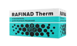Плита пенополистирольная теплоизоляционная RAFINAD THERM ППС15-Т-А-1200x600x50/6плит ГОСТ 15588-2014 1 уп=0,216м3/4,32м2 142367