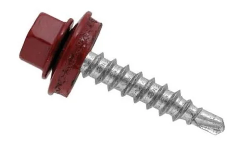 Саморез 4,8х51 кровельный, сверло, RAL 3005, красное вино шт  100