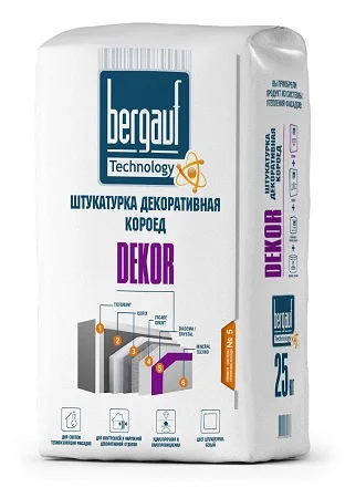Штукатурка DEKOR COROed Winter фракция 2,5мм 25кг  1 56   Bergauf