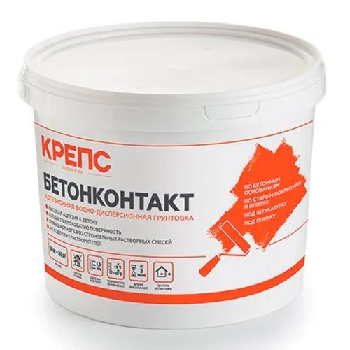 Грунтовка бетон-контакт акриловая 15кг (Крепс)  44