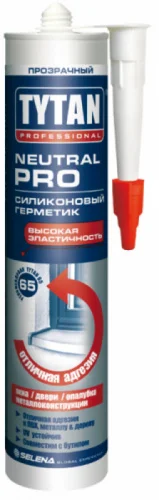 Герметик силиконовый Neutral PRO Professional бесцветный 280мл 17957 94261 (Tytan)  12