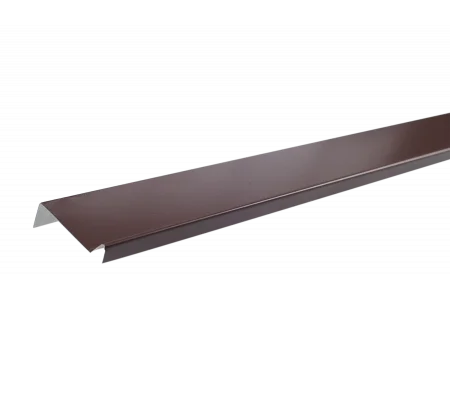 Планка примыкания полиэстер RAL 8017  коричневая, 2 м 569074