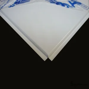 Потолочная панель алюминиевая белая Line (T-24) 600х600х0,4мм (уп=36шт=12,96м2)