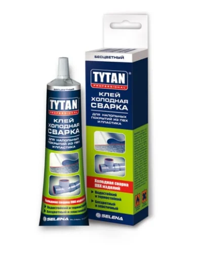 Клей холодная сварка д напольных покрытий из ПВХ и пластика Professional 100мл 22212 (Tytan)  18 (-2