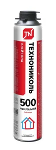 Клей-пена Технониколь 500 Professional универсальный 1000 мл Клей-пена Технониколь 500 Professional универсальный 1000 мл