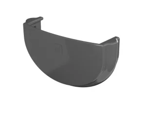 Заглушка желоба ТН ОПТИМА D120 80мм серая 128176 кор-120шт