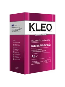 Клей для флизелиновых обоев KLEO EXTRA 55 380г Клей для флизелиновых обоев KLEO EXTRA 55 380г