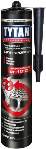 Герметик д кровли специализированный Professional прозрачный (от -10°C) 310 мл (93824) (Tytan)  12 (