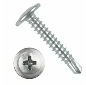 Саморез с прессшайбой 4,2х51 сверлоконечный, цинк 100 шт