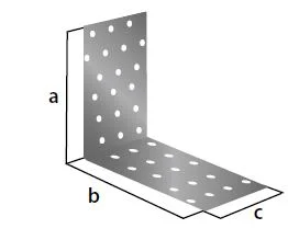Уголок крепежный ОЦ равносторонний 40х40х60