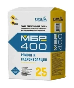 Ремонтная смесь для бетона морозостойкая МБР 400М 25кг Ремонтная смесь для бетона морозостойкая МБР 400М 25кг