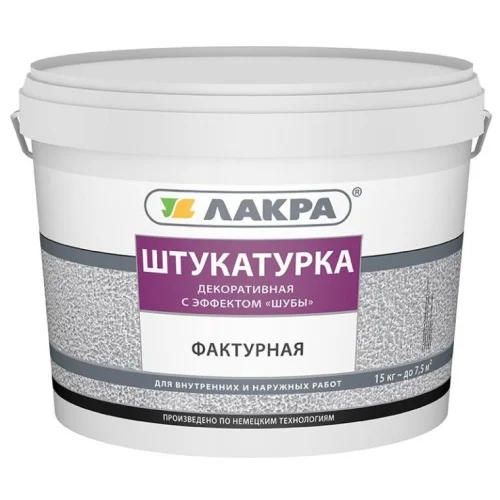 Штукатурка декоративная с эффектом шубы 15 кг Лакра 0007818  1 44