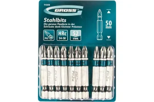 Бита РН2х50мм сталь S2 хвостовик Е 1 4  магнитная уп-10шт Gross 11335  1 60