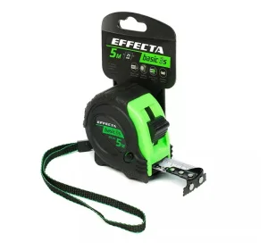 Рулетка 5м 25мм обрезиненный корпус 3стопа Effecta Basic магнит 570525S  1 12