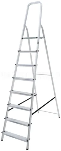 Стремянка 8 ступеней алюминиевая Новая Высота NV 1111 ступень 80мм Красноярск 1111108  1