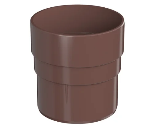 Муфта трубы ТН ОПТИМА D120 80мм коричневая 128224 кор-84шт