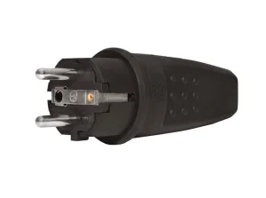 Вилка кабельная c заземлением прямая 16А черная 602227 UNIVersal Вилка кабельная c заземлением прямая 16А черная 602227 UNIVersal