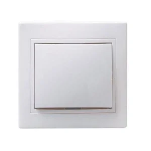Выключатель одноклавишный скрытый белый Выключатель одноклавишный скрытый белый