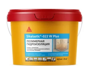 Мембрана гидроизоляционная жидкая полимерная Sikalastic-022 W Plus 4,5кг Мембрана гидроизоляционная жидкая полимерная Sikalastic-022 W Plus 4,5кг