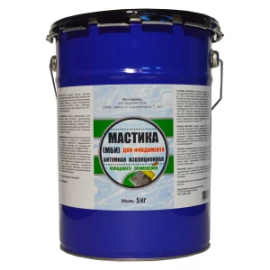 Мастика Битумная Изоляционная МБИ 5кг (ХозДвор)  96 108