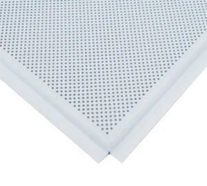 Панель потолочная алюминиевая белая перфорированная Line (T-24) 600х600х0,4мм 1шт