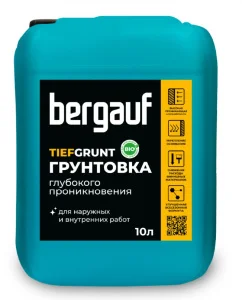 Грунтовка Bergauf Tiefgrunt глубокого проникновения 10 л Грунтовка Bergauf Tiefgrunt глубокого проникновения 10 л