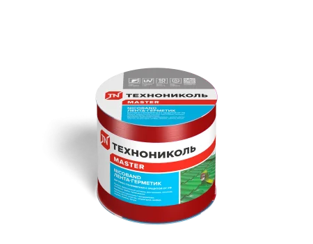 NICOBAND Самоклеящаяся герметизирующая лента, цвет красный, длина 3м., ширина 10 см.343847