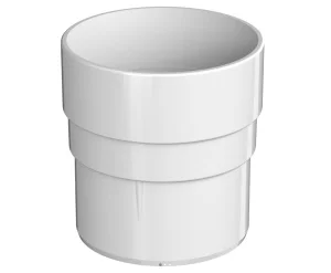 Муфта трубы ТН ОПТИМА D120 80мм белая 128151 кор-84шт