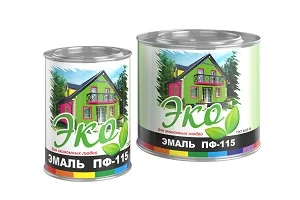 Эмаль ПФ-115 серая 0,8кг ЭКО  1 14 882