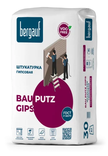 Штукатурка гипсовая Bau Putz Gips 30кг Bergauf  1 49
