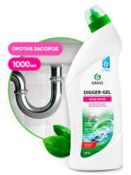 Щелочной гель для прочистки канализационных труб  DIGGER-GEL  (флакон 750 мл)  1 12