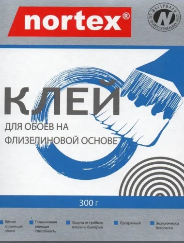 Клей для обоев Nortex флизелин 300гр  1 30