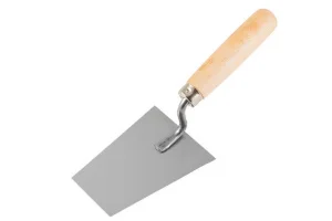 Кельма штукатура нержавеющая 90х180мм трапеция каменщика деревянная рукоятка РемоКолор 28-0-718  1 3