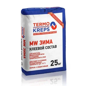 Клей для минеральной ваты TERMOKREPS MW Зима 25кг  1 56