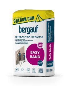 Easy Band Штукатурка гипсовая  универсальная 30 кг 1уп = 49 шт Easy Band Штукатурка гипсовая  универсальная 30 кг 1уп = 49 шт