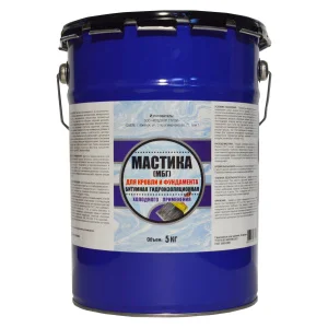 Мастика Битумная Гидроизоляционная МБГ 5кг (ХозДвор)  96 108