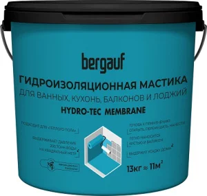 Мастика гидроизоляционная Bergauf Hydro-Tec Membrane 13кг Мастика гидроизоляционная Bergauf Hydro-Tec Membrane 13кг