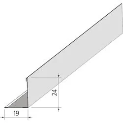 Уголок белый АЛБЕС  19*24  L=3,0  1уп=45шт