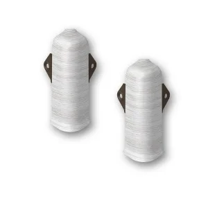 Угол наружный с крепежом 362 Акация белая 80мм Лексида