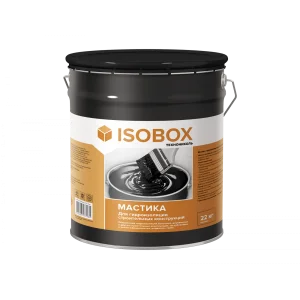 Мастика гидроизоляционная ISOBOX, ведро 22 кг 487107