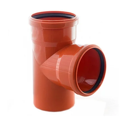 Тройник ПП 110х110х90гр наружный оранжевый  1 30