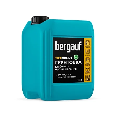 Грунтовка Bergauf Tiefgrunt глубокого проникновения 10 л Грунтовка Bergauf Tiefgrunt глубокого проникновения 10 л