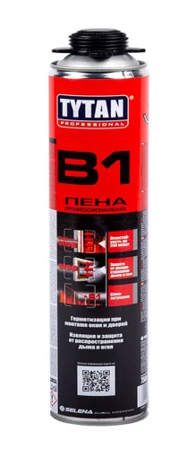 Пена монтажная В1 огнеупорная Professional 750мл 23268 21154 17002 (Tytan)  12 672