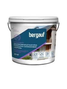 Штукатурка готовая силикатно-силиконовая Dekor Pasta coroed 2мм 25кг  *1/12  91362 Bergauf
