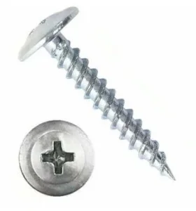 Саморез с прессшайбой 4,2х25 остроконечный цинк