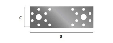 Крепежная пластина ОЦ 180х65 шт  1