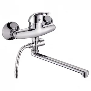 Смеситель для ванны одноручный Ligeya L2104 шланг 1,5м, лейка